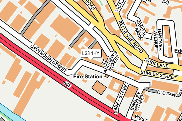 LS3 1HY map - OS OpenMap – Local (Ordnance Survey) LS3 1HY map - OS OpenMap – Local (Ordnance Survey)