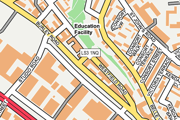 LS3 1NQ map - OS OpenMap – Local (Ordnance Survey) LS3 1NQ map - OS OpenMap – Local (Ordnance Survey)