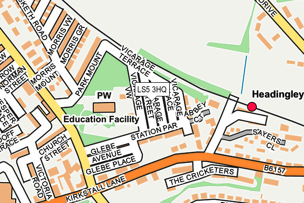 LS5 3HQ map - OS OpenMap – Local (Ordnance Survey) LS5 3HQ map - OS OpenMap – Local (Ordnance Survey)