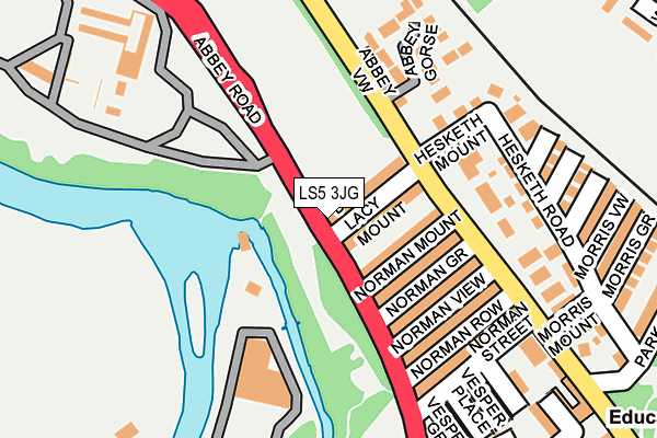 LS5 3JG map - OS OpenMap – Local (Ordnance Survey) LS5 3JG map - OS OpenMap – Local (Ordnance Survey)