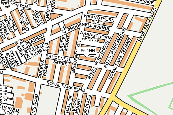 LS6 1HH map - OS OpenMap – Local (Ordnance Survey) LS6 1HH map - OS OpenMap – Local (Ordnance Survey)