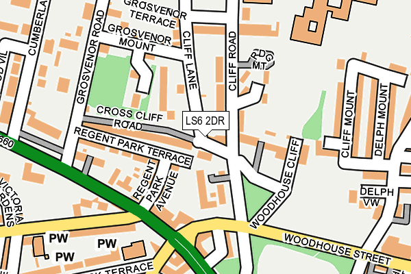 LS6 2DR map - OS OpenMap – Local (Ordnance Survey) LS6 2DR map - OS OpenMap – Local (Ordnance Survey)