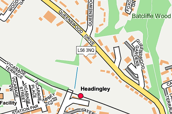 LS6 3NQ map - OS OpenMap – Local (Ordnance Survey)