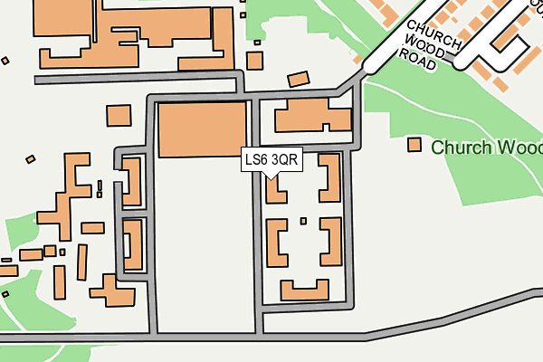 LS6 3QR map - OS OpenMap – Local (Ordnance Survey) LS6 3QR map - OS OpenMap – Local (Ordnance Survey)