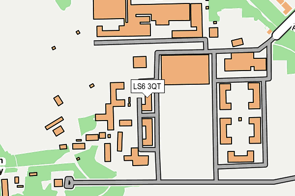 LS6 3QT map - OS OpenMap – Local (Ordnance Survey) LS6 3QT map - OS OpenMap – Local (Ordnance Survey)