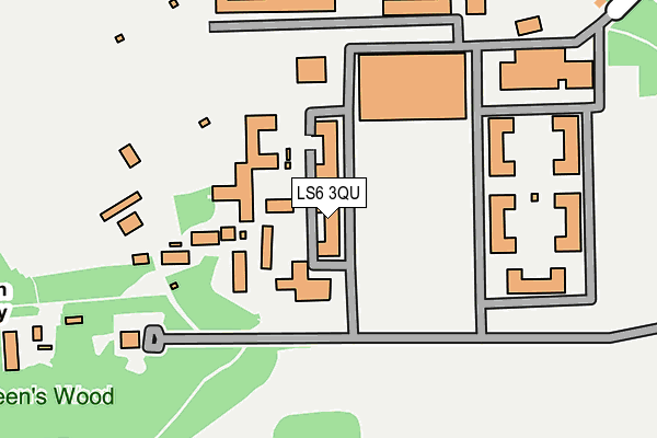 LS6 3QU map - OS OpenMap – Local (Ordnance Survey) LS6 3QU map - OS OpenMap – Local (Ordnance Survey)