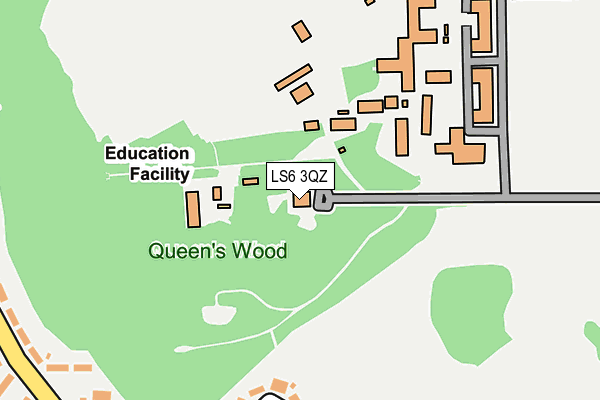 LS6 3QZ map - OS OpenMap – Local (Ordnance Survey) LS6 3QZ map - OS OpenMap – Local (Ordnance Survey)