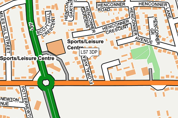 LS7 3DP map - OS OpenMap – Local (Ordnance Survey) LS7 3DP map - OS OpenMap – Local (Ordnance Survey)