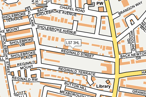 LS7 3HL map - OS OpenMap – Local (Ordnance Survey) LS7 3HL map - OS OpenMap – Local (Ordnance Survey)