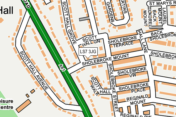 LS7 3JG map - OS OpenMap – Local (Ordnance Survey) LS7 3JG map - OS OpenMap – Local (Ordnance Survey)