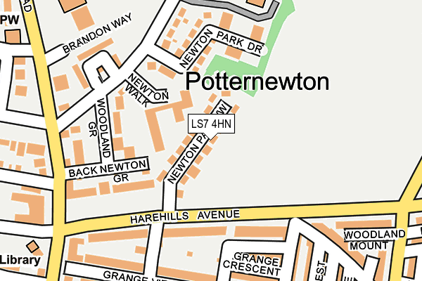 LS7 4HN map - OS OpenMap – Local (Ordnance Survey) LS7 4HN map - OS OpenMap – Local (Ordnance Survey)