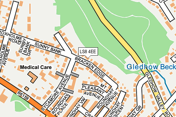 LS8 4EE map - OS OpenMap – Local (Ordnance Survey) LS8 4EE map - OS OpenMap – Local (Ordnance Survey)