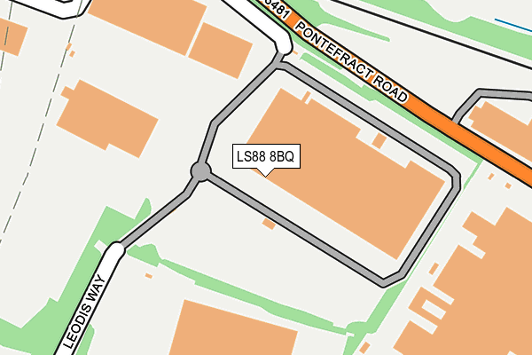 LS88 8BQ map - OS OpenMap – Local (Ordnance Survey) LS88 8BQ map - OS OpenMap – Local (Ordnance Survey)