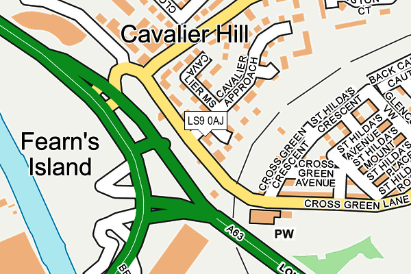 LS9 0AJ map - OS OpenMap – Local (Ordnance Survey) LS9 0AJ map - OS OpenMap – Local (Ordnance Survey)