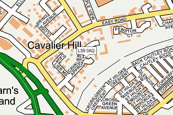 LS9 0AQ map - OS OpenMap – Local (Ordnance Survey) LS9 0AQ map - OS OpenMap – Local (Ordnance Survey)