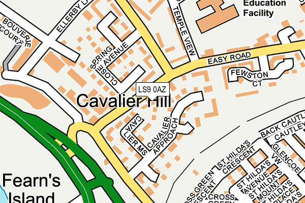 LS9 0AZ map - OS OpenMap – Local (Ordnance Survey) LS9 0AZ map - OS OpenMap – Local (Ordnance Survey)