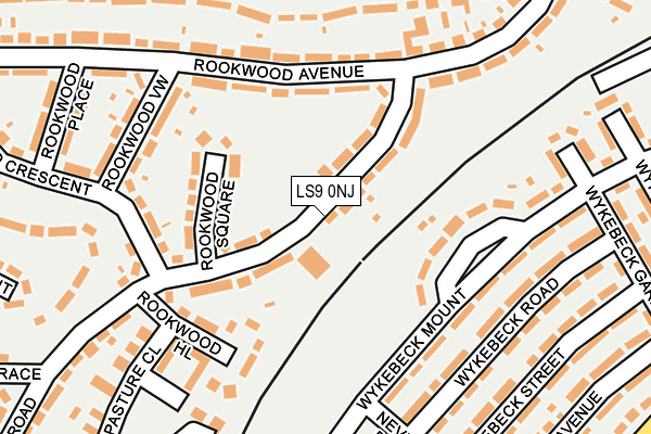 LS9 0NJ map - OS OpenMap – Local (Ordnance Survey) LS9 0NJ map - OS OpenMap – Local (Ordnance Survey)