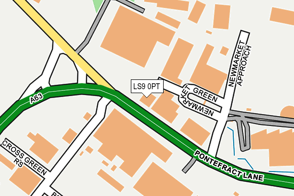 LS9 0PT map - OS OpenMap – Local (Ordnance Survey) LS9 0PT map - OS OpenMap – Local (Ordnance Survey)