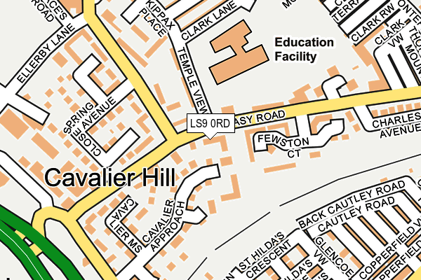 LS9 0RD map - OS OpenMap – Local (Ordnance Survey) LS9 0RD map - OS OpenMap – Local (Ordnance Survey)