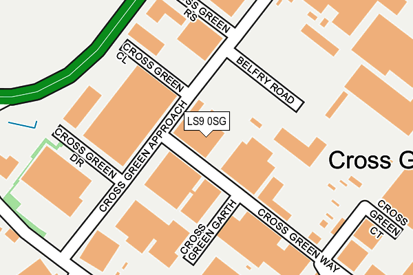 LS9 0SG map - OS OpenMap – Local (Ordnance Survey) LS9 0SG map - OS OpenMap – Local (Ordnance Survey)