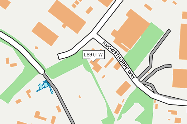 LS9 0TW map - OS OpenMap – Local (Ordnance Survey) LS9 0TW map - OS OpenMap – Local (Ordnance Survey)