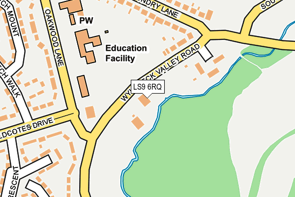 LS9 6RQ map - OS OpenMap – Local (Ordnance Survey) LS9 6RQ map - OS OpenMap – Local (Ordnance Survey)