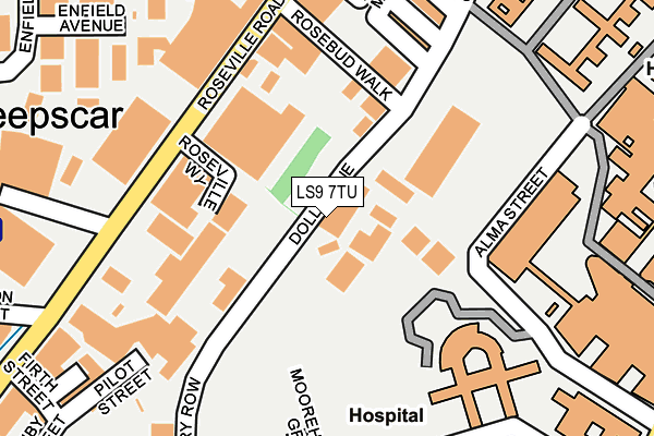 LS9 7TU map - OS OpenMap – Local (Ordnance Survey) LS9 7TU map - OS OpenMap – Local (Ordnance Survey)