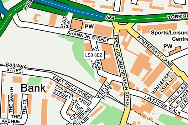 LS9 8EZ map - OS OpenMap – Local (Ordnance Survey) LS9 8EZ map - OS OpenMap – Local (Ordnance Survey)