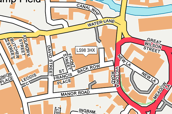 LS98 3HX map - OS OpenMap – Local (Ordnance Survey) LS98 3HX map - OS OpenMap – Local (Ordnance Survey)