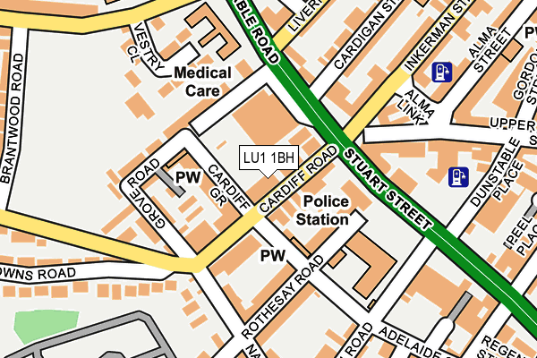 LU1 1BH map - OS OpenMap – Local (Ordnance Survey) LU1 1BH map - OS OpenMap – Local (Ordnance Survey)