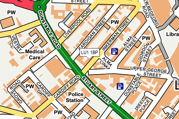 LU1 1BP map - OS OpenMap – Local (Ordnance Survey) LU1 1BP map - OS OpenMap – Local (Ordnance Survey)