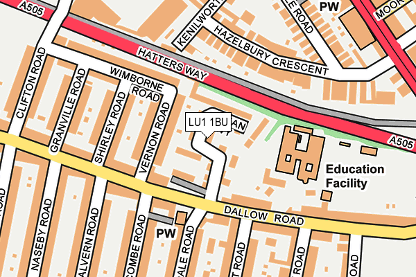 LU1 1BU map - OS OpenMap – Local (Ordnance Survey) LU1 1BU map - OS OpenMap – Local (Ordnance Survey)