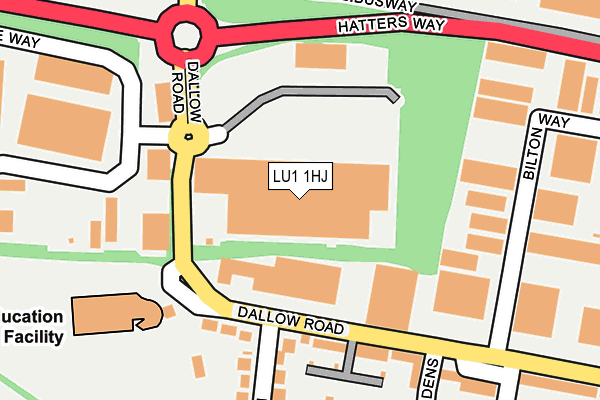 LU1 1HJ map - OS OpenMap – Local (Ordnance Survey) LU1 1HJ map - OS OpenMap – Local (Ordnance Survey)