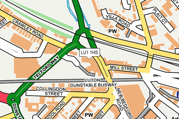 LU1 1HS map - OS OpenMap – Local (Ordnance Survey) LU1 1HS map - OS OpenMap – Local (Ordnance Survey)