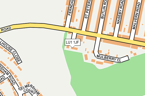 LU1 1JF map - OS OpenMap – Local (Ordnance Survey) LU1 1JF map - OS OpenMap – Local (Ordnance Survey)