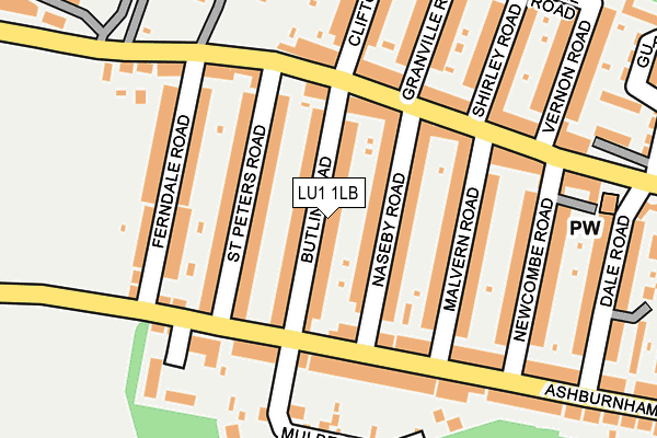 LU1 1LB map - OS OpenMap – Local (Ordnance Survey) LU1 1LB map - OS OpenMap – Local (Ordnance Survey)