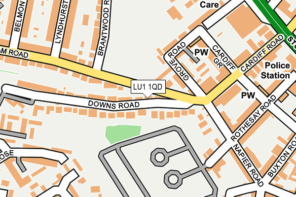 LU1 1QD map - OS OpenMap – Local (Ordnance Survey) LU1 1QD map - OS OpenMap – Local (Ordnance Survey)