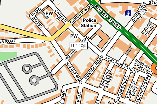 LU1 1QU map - OS OpenMap – Local (Ordnance Survey) LU1 1QU map - OS OpenMap – Local (Ordnance Survey)