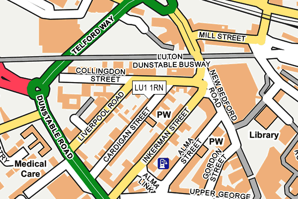 LU1 1RN map - OS OpenMap – Local (Ordnance Survey) LU1 1RN map - OS OpenMap – Local (Ordnance Survey)