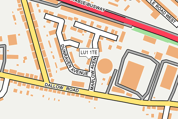 LU1 1TE map - OS OpenMap – Local (Ordnance Survey) LU1 1TE map - OS OpenMap – Local (Ordnance Survey)
