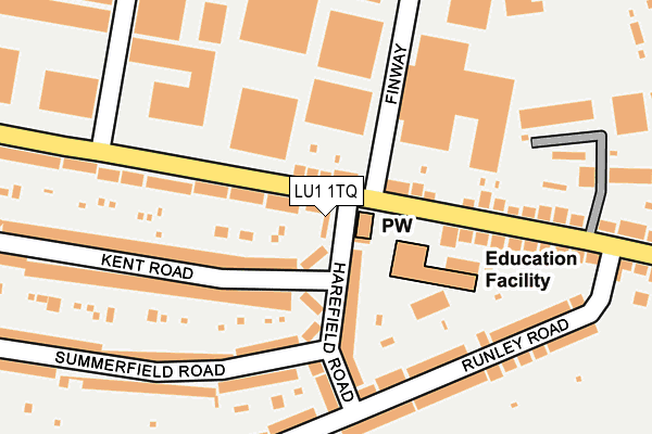 LU1 1TQ map - OS OpenMap – Local (Ordnance Survey) LU1 1TQ map - OS OpenMap – Local (Ordnance Survey)