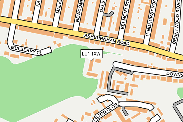 LU1 1XW map - OS OpenMap – Local (Ordnance Survey) LU1 1XW map - OS OpenMap – Local (Ordnance Survey)