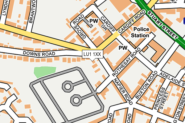 LU1 1XX map - OS OpenMap – Local (Ordnance Survey) LU1 1XX map - OS OpenMap – Local (Ordnance Survey)