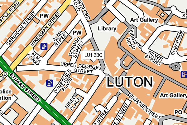 LU1 2BQ map - OS OpenMap – Local (Ordnance Survey) LU1 2BQ map - OS OpenMap – Local (Ordnance Survey)