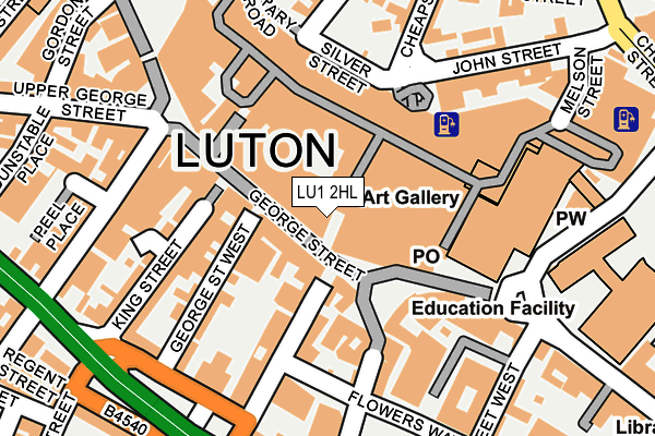 LU1 2HL map - OS OpenMap – Local (Ordnance Survey) LU1 2HL map - OS OpenMap – Local (Ordnance Survey)