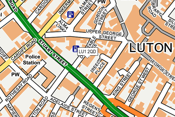 LU1 2QD map - OS OpenMap – Local (Ordnance Survey) LU1 2QD map - OS OpenMap – Local (Ordnance Survey)