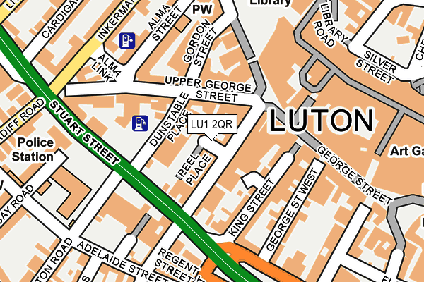 LU1 2QR map - OS OpenMap – Local (Ordnance Survey) LU1 2QR map - OS OpenMap – Local (Ordnance Survey)