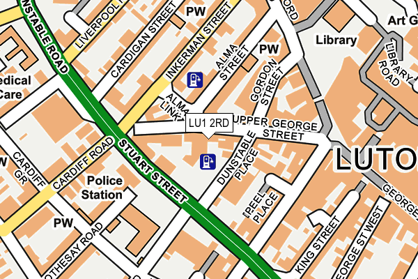 LU1 2RD map - OS OpenMap – Local (Ordnance Survey) LU1 2RD map - OS OpenMap – Local (Ordnance Survey)