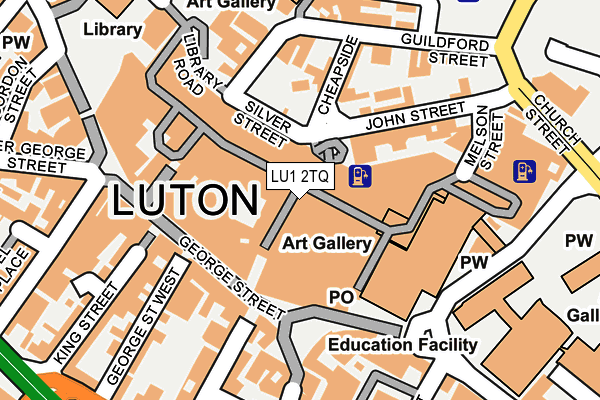 LU1 2TQ map - OS OpenMap – Local (Ordnance Survey) LU1 2TQ map - OS OpenMap – Local (Ordnance Survey)