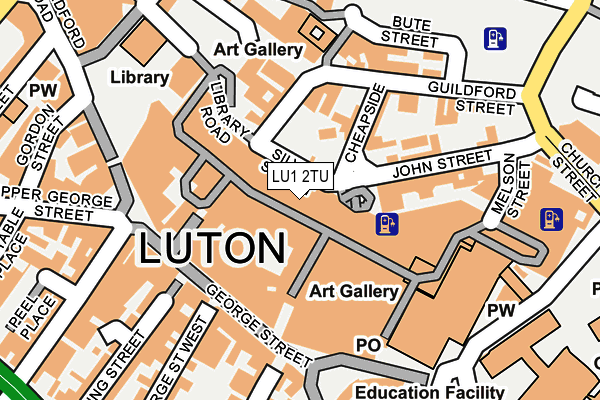 LU1 2TU map - OS OpenMap – Local (Ordnance Survey) LU1 2TU map - OS OpenMap – Local (Ordnance Survey)